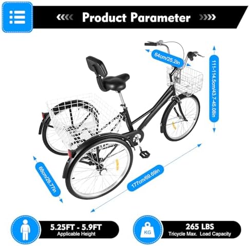 Vue 2 de Cheriren Tricycle De Pouces