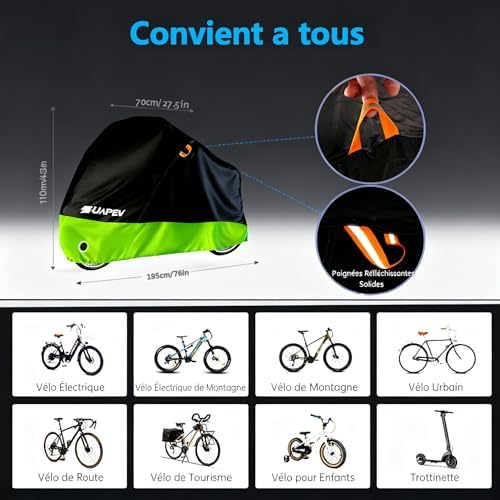 Vue 2 de Zuapev Housse Velo Exterieur