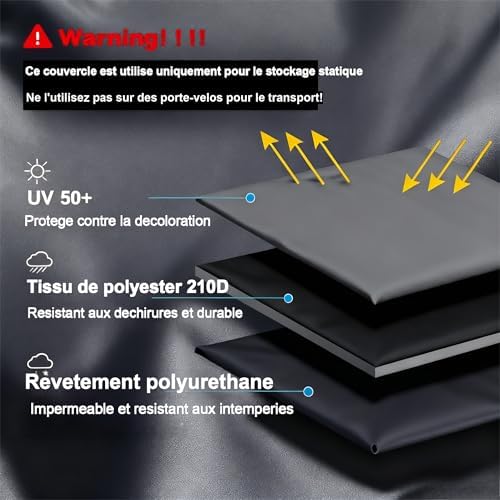 Vue 4 de Zuapev Housse Velo Exterieur