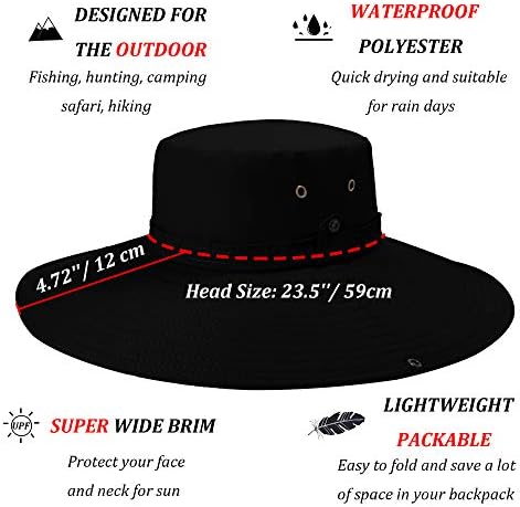 Vue 4 de Chapeau Boonie Large