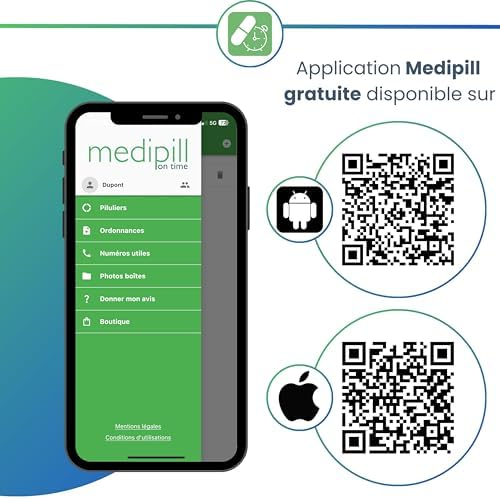 Vue 5 de Medipill Pilulier Semainier Francais