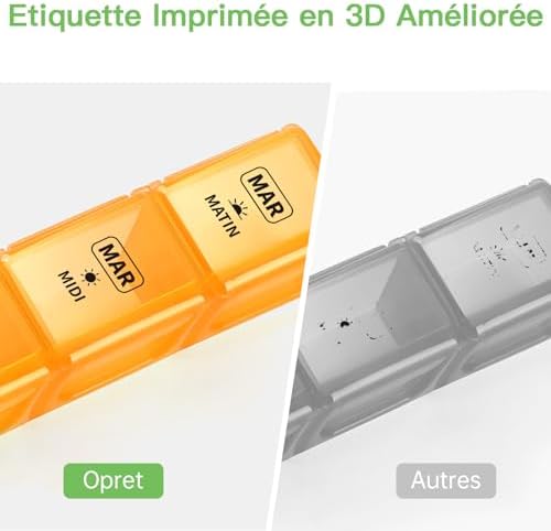 Vue 6 de Opret Pilulier Semainier Francais