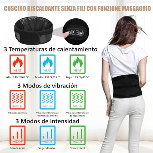 Vue 2 de Ceinture Chauffante De Massage