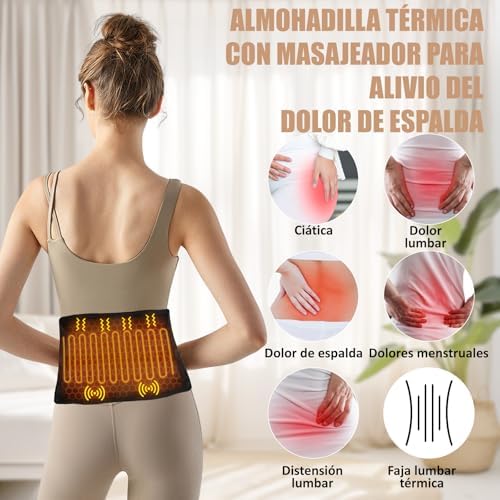Vue 3 de Ceinture Chauffante De Massage