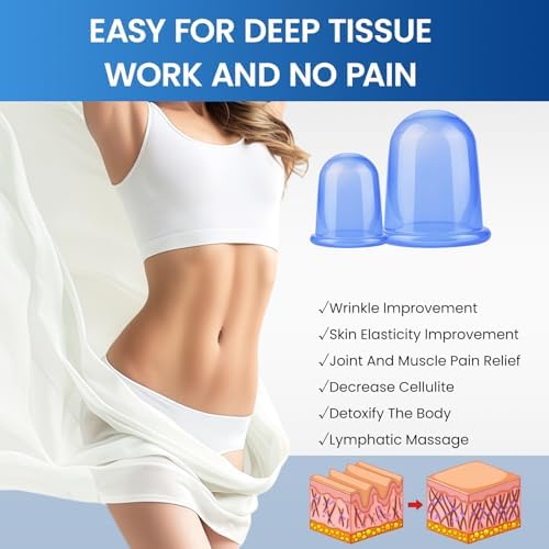 Vue 2 de Ventouses Massage En Siliconeanticellulite