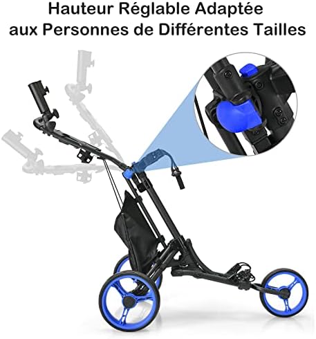 Vue 3 de Goplus Chariot De Golf