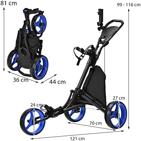 Vue 7 de Goplus Chariot De Golf