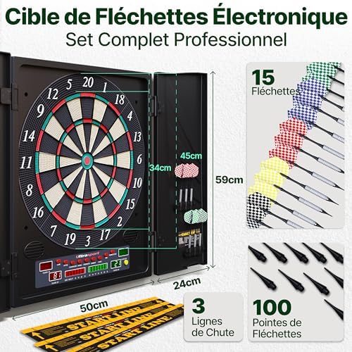 Vue 2 de Ultrasport Cible De Flechettes