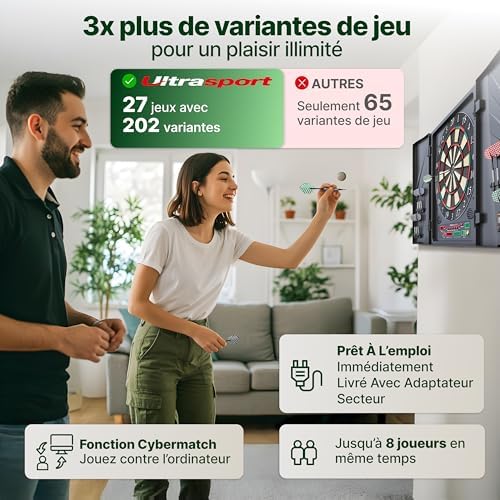 Vue 5 de Ultrasport Cible De Flechettes