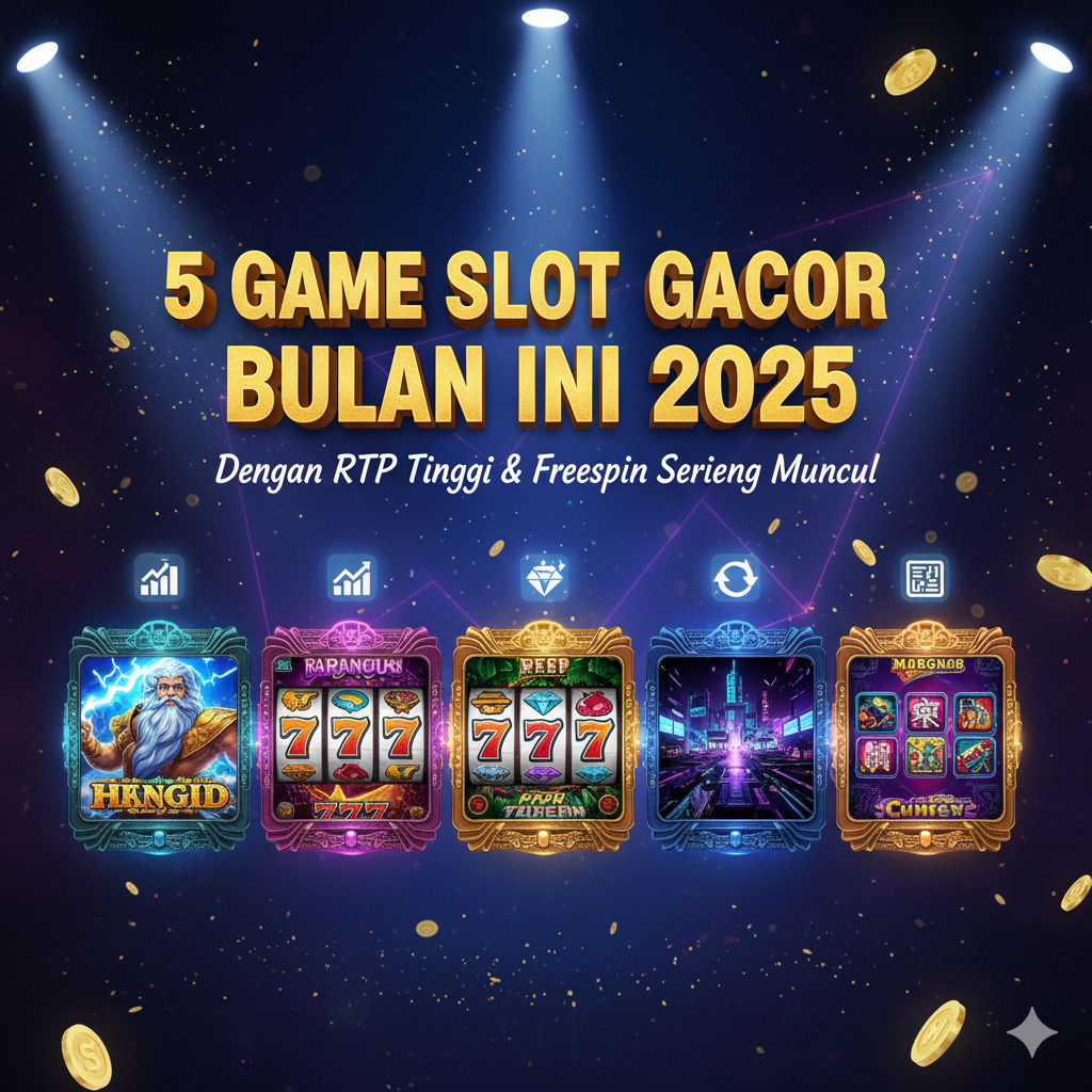 5 Game Slot Gacor Teratas Bulan ini 2025 Dengan Rtp Tinggi & Freespin Sering Muncul