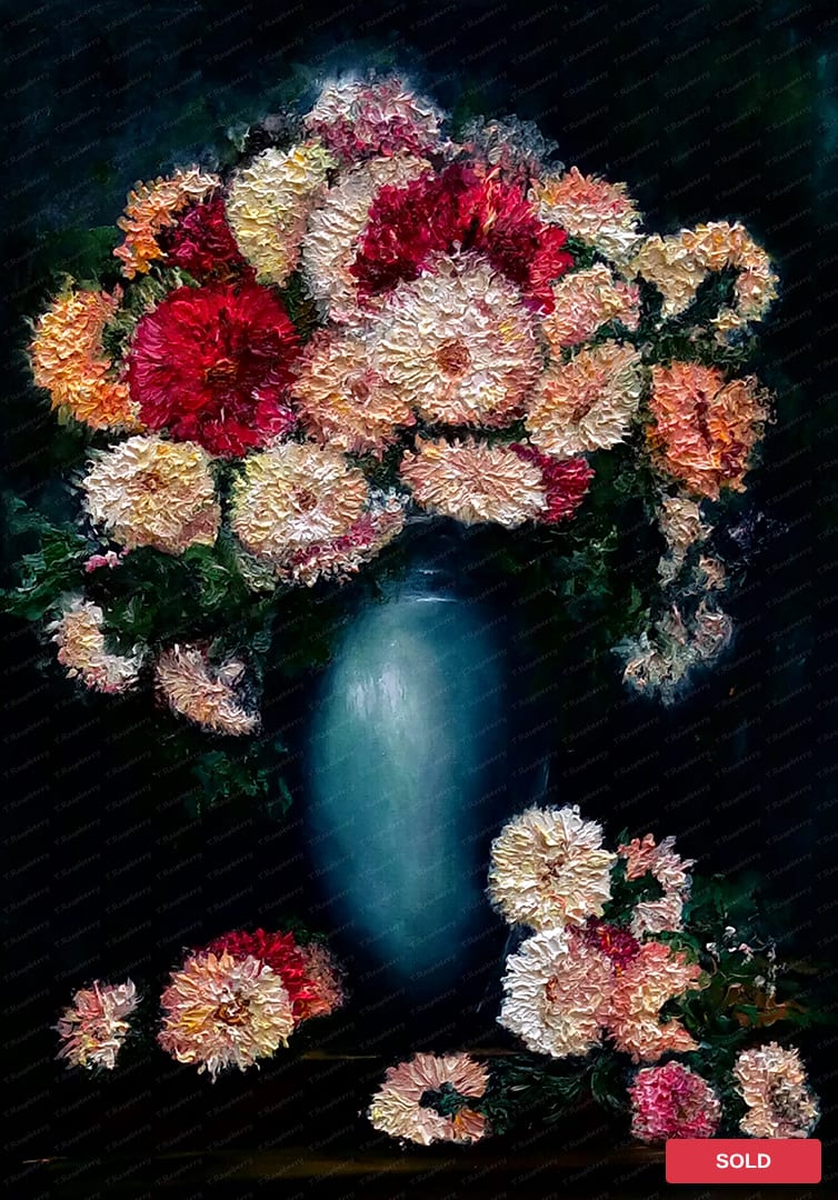 Astras. 2017. Oil on canvas. 70x50 cm
