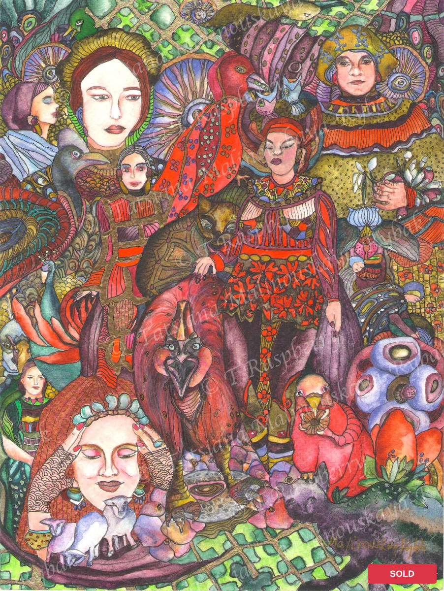 Mosaic. 2024. watercolor paper. 21x30 cm