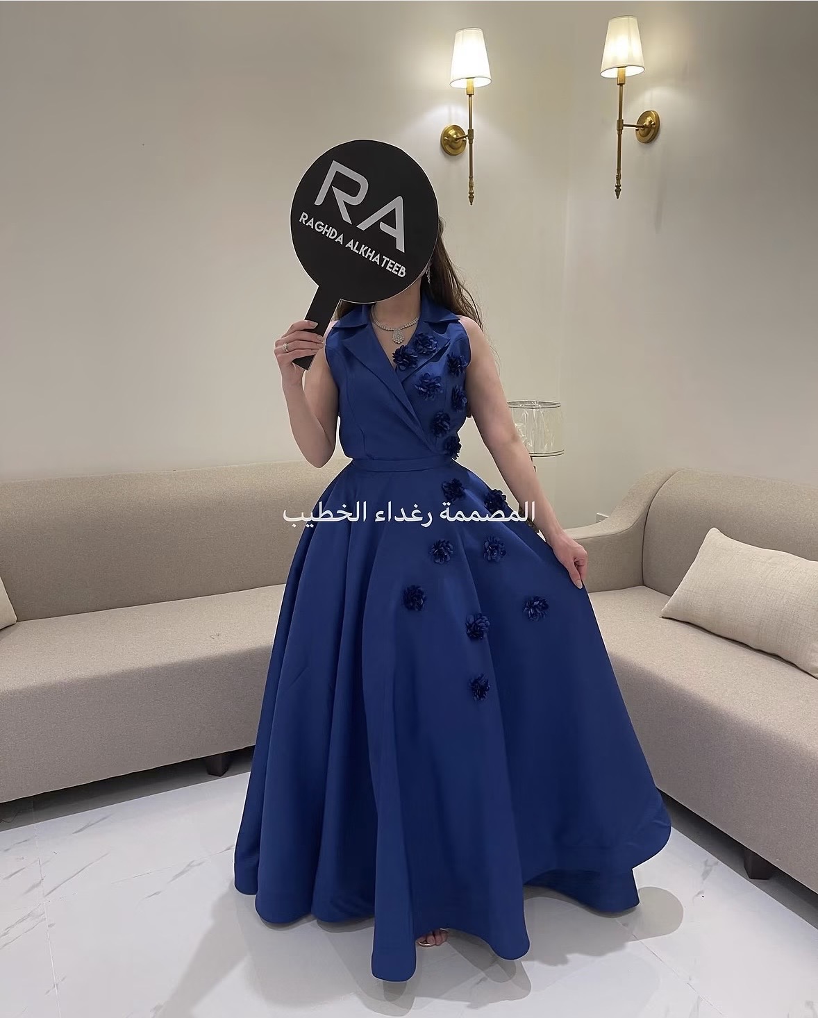 فستان من المصممه رغد الخطيب