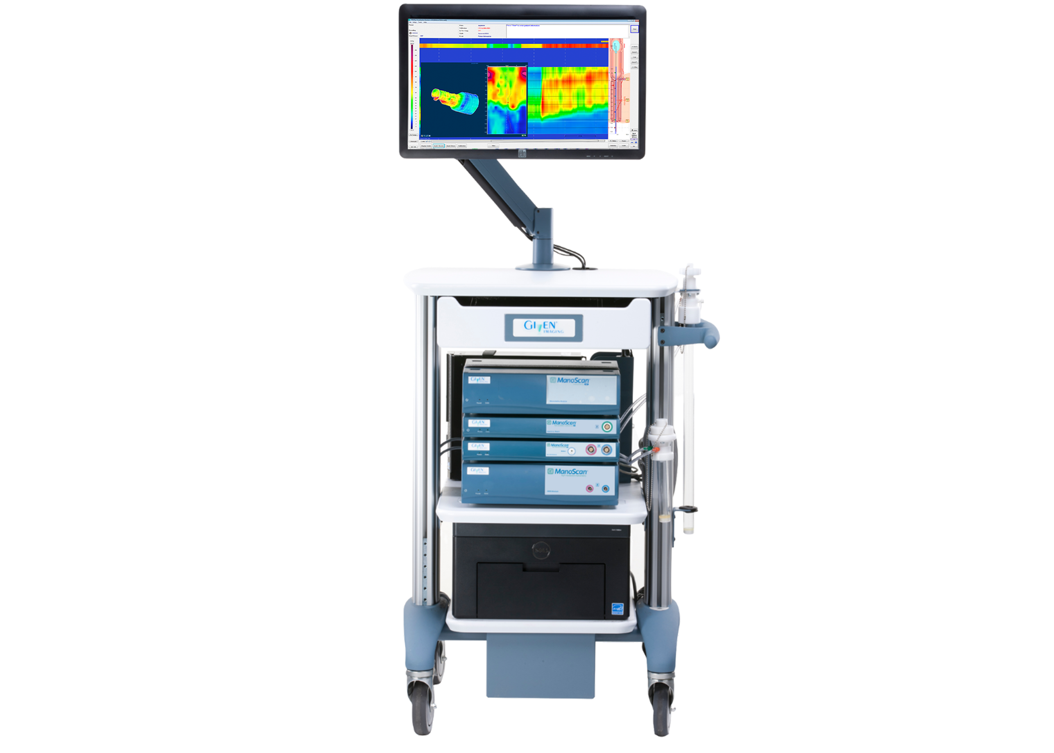 Medtronic ManoScan modular cart system with acquisition modules and ManoView display