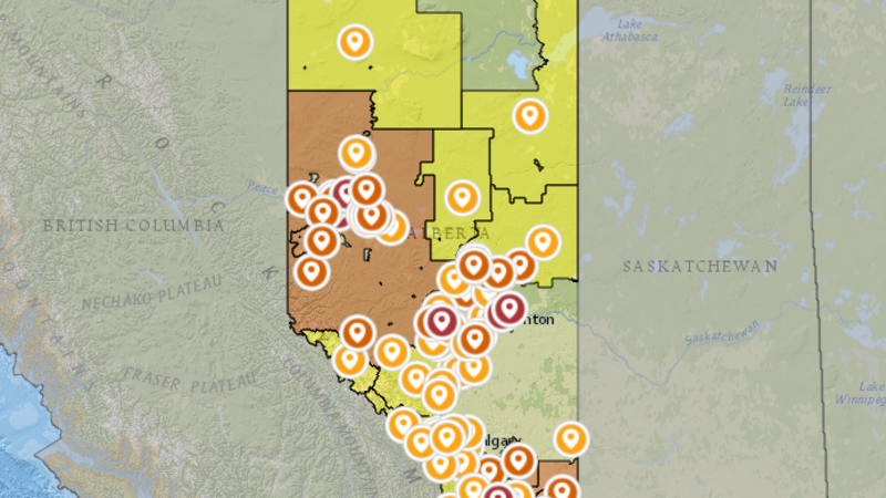 Alberta store fire ban
