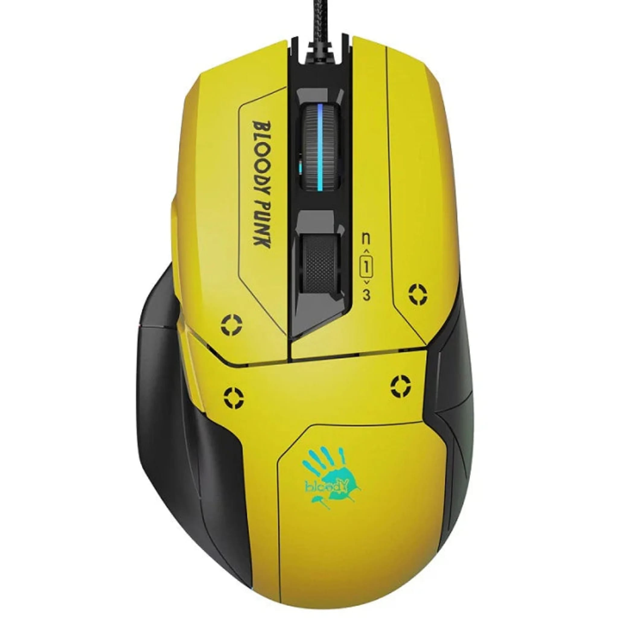 Bloody W70 Max Gaming Mouse Punk Yellow
