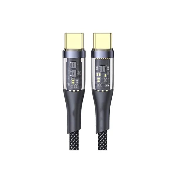 Aspor A153 240W LED Light Type-C to Type-C Fast Charging Cable