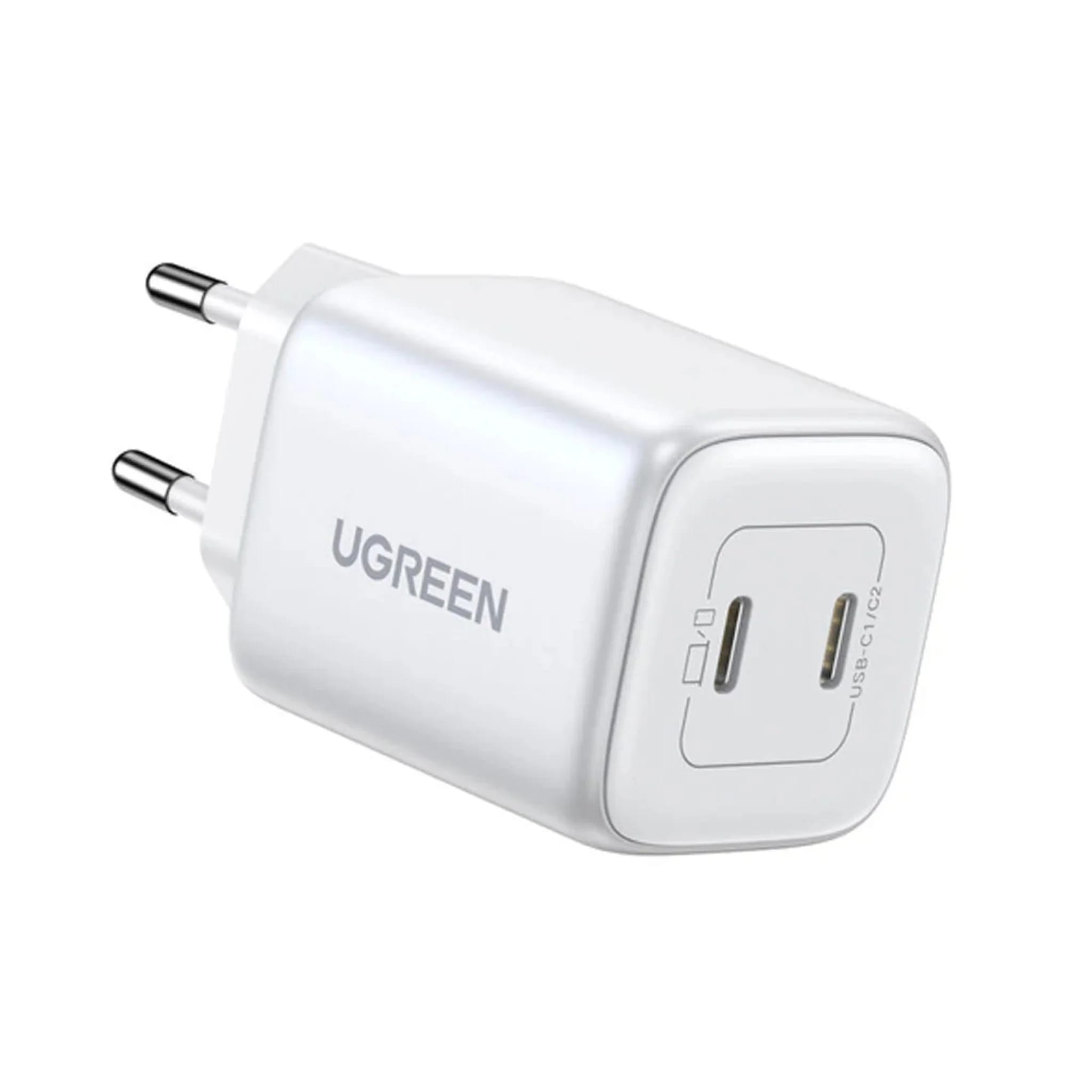 UGREEN 45W Dual USB-C Charger - White