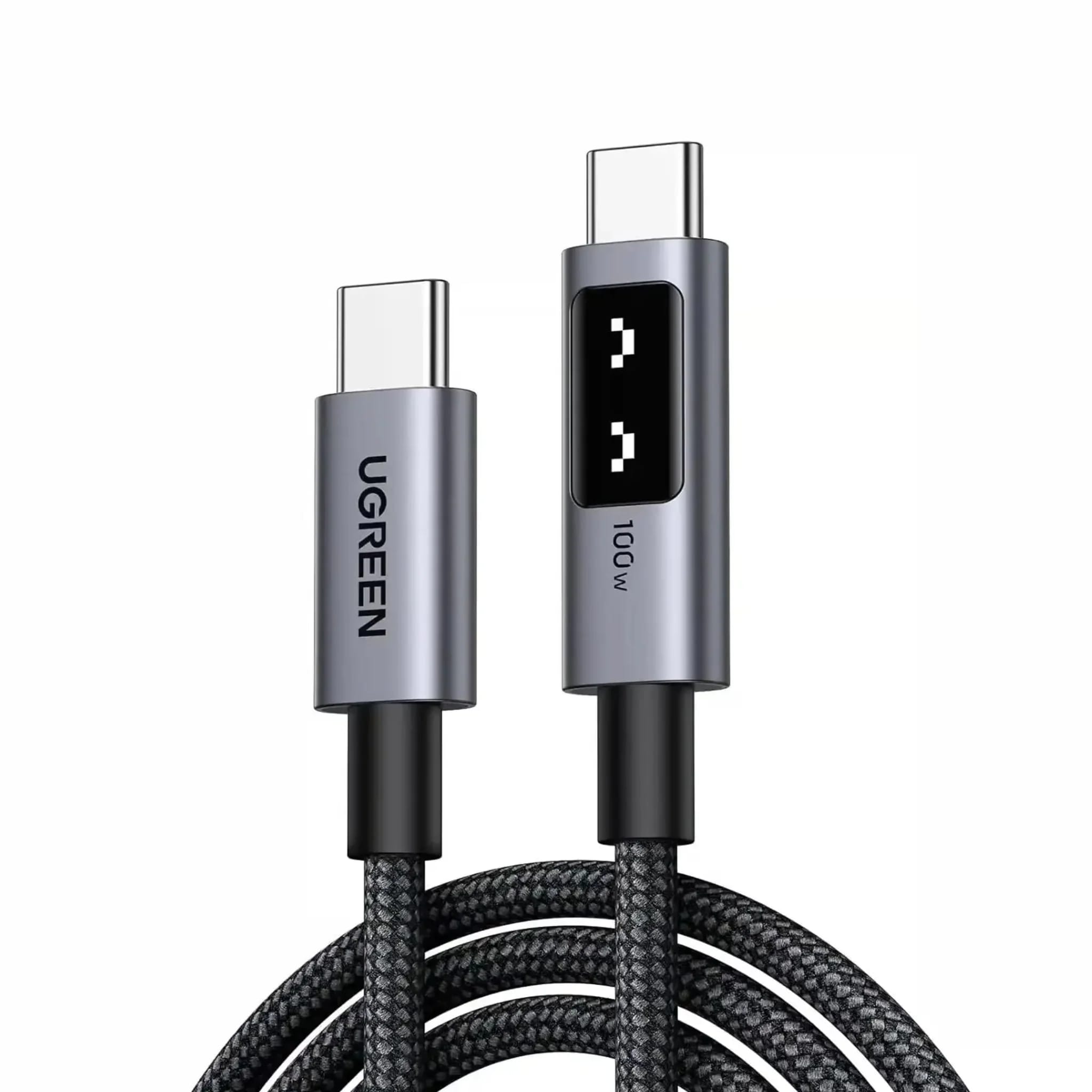 Ugreen 100W Type C Charging Cable with Animation Screen