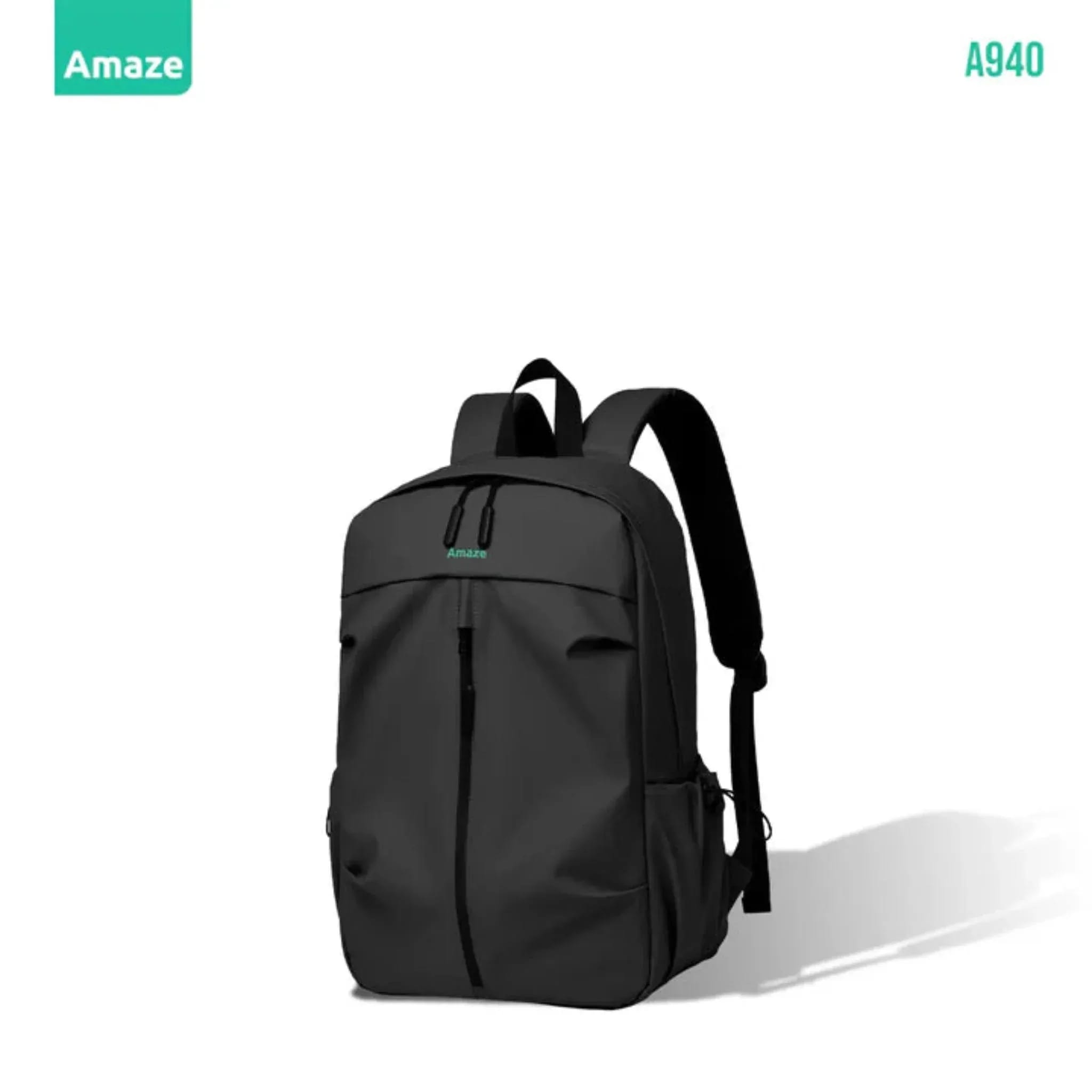Amaze A940 Workie Synthetic Fiber Laptop Backpack – Black/Grey/Green/Blue image at Digital Dukkan