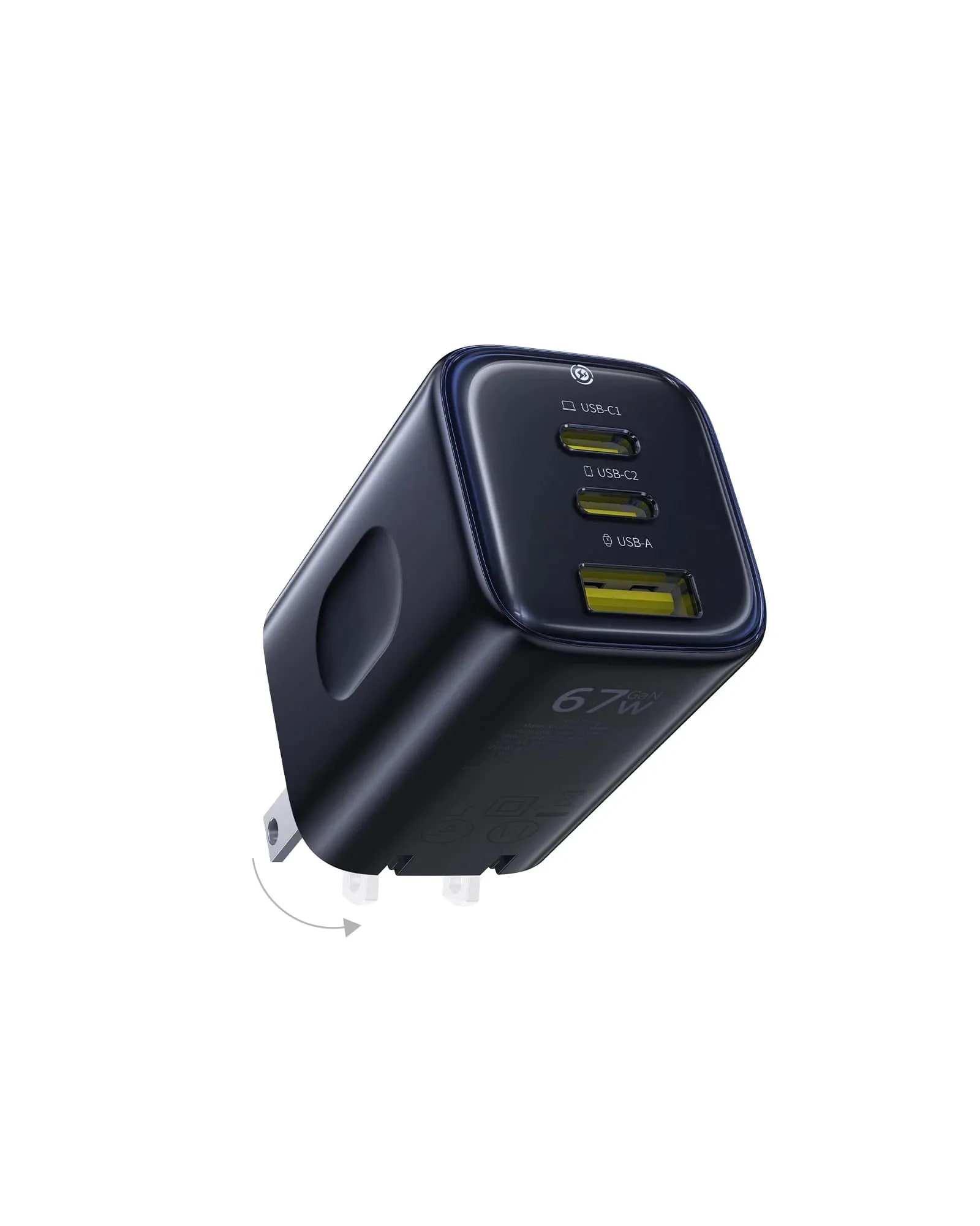 BASEUS PICOGO AE11 FAST CHARGER 2C+U 67W US | dysnol.pk image at Digital Dukkan