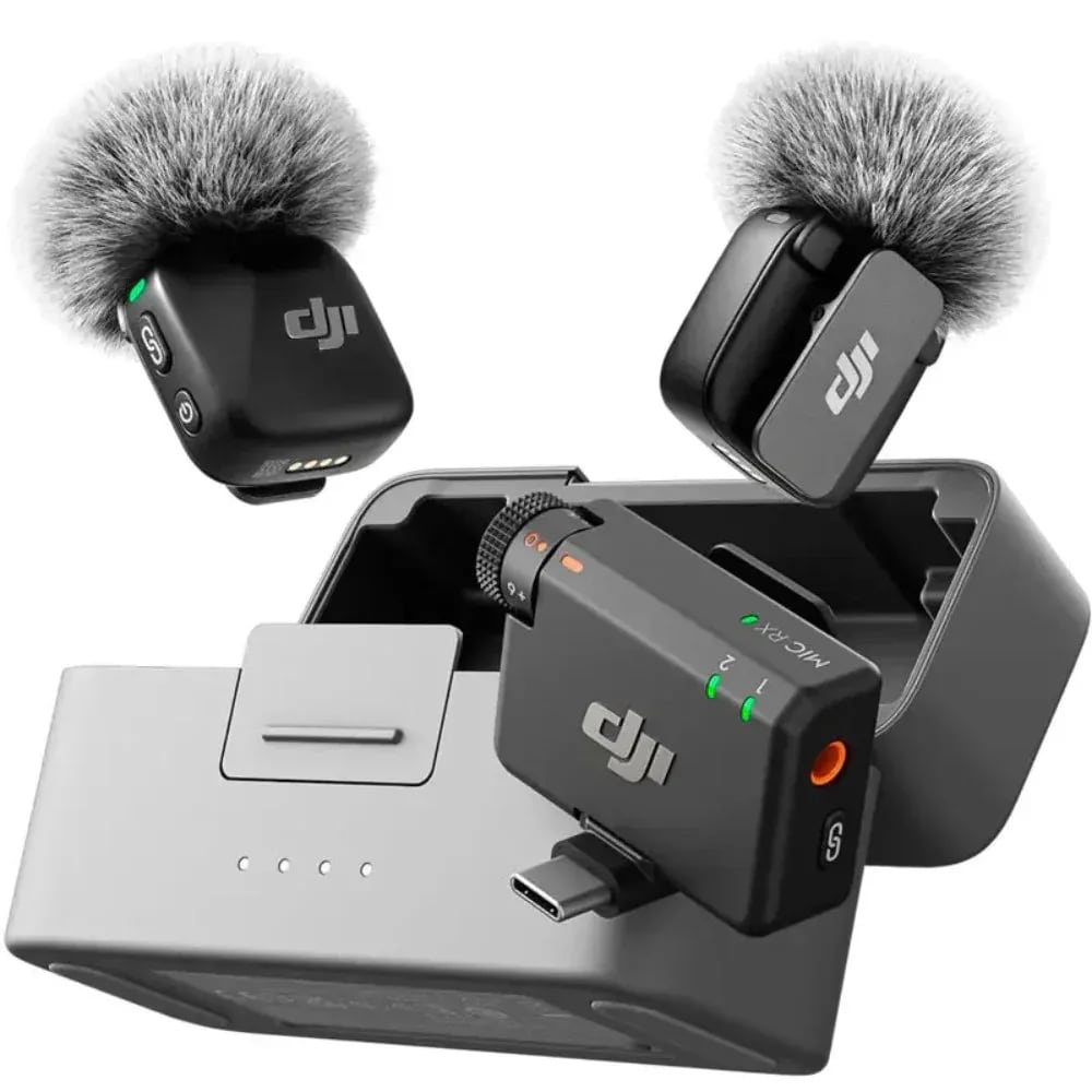 DJI Mic Mini (2 TX + 1 RX + Charging Case) image at Digital Dukkan