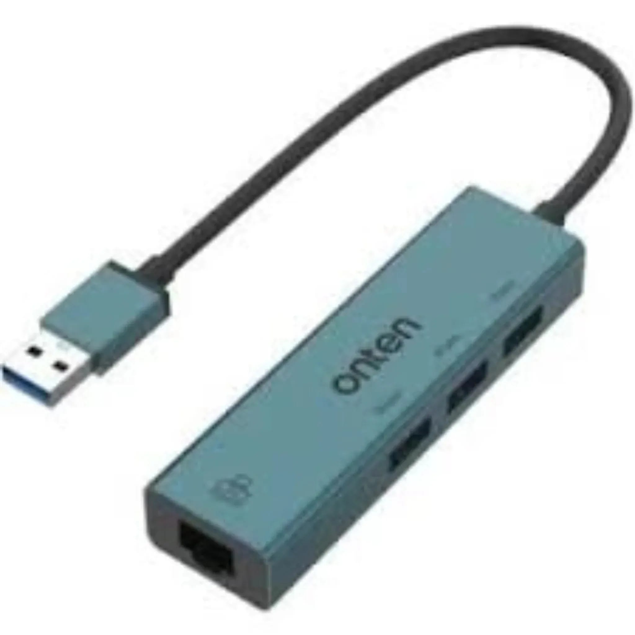 ONTEN-5220 4 in 1 USB 3.0 to RJ45 (1000M) + USB 3.0 ×3 Hub image at Digital Dukkan