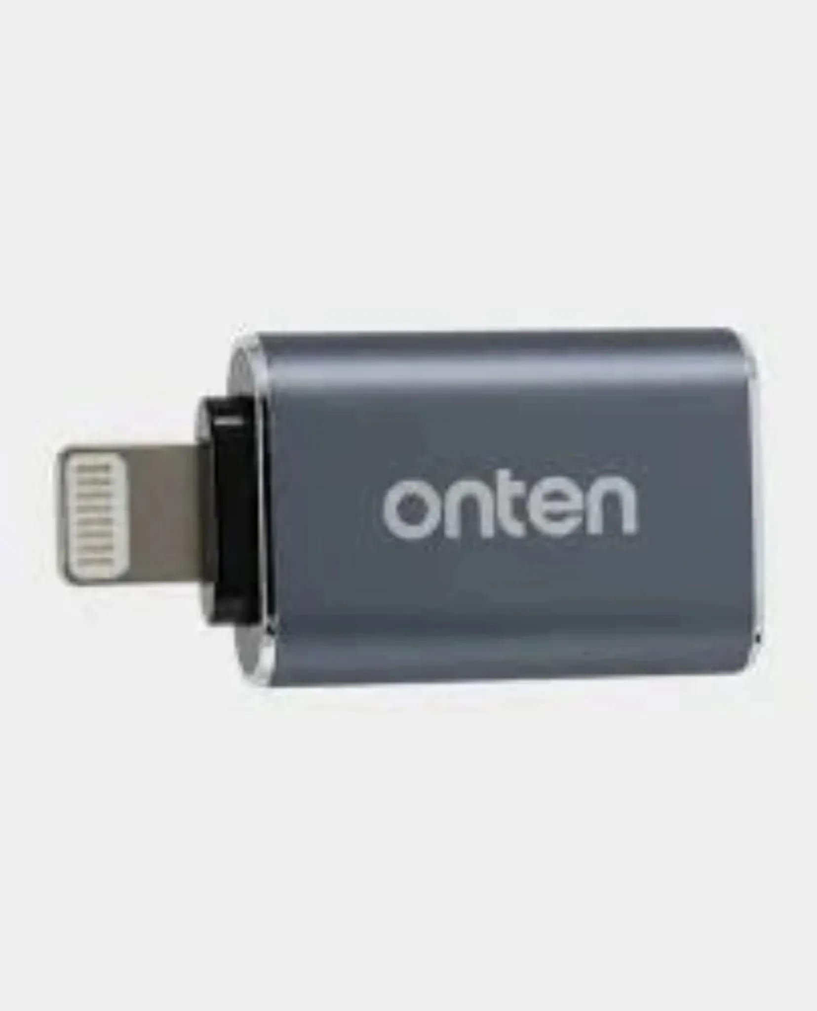 ONTEN OTN‑LT101 Lightning Male to USB‑A Female OTG Mini Adapter – image at Digital Dukkan