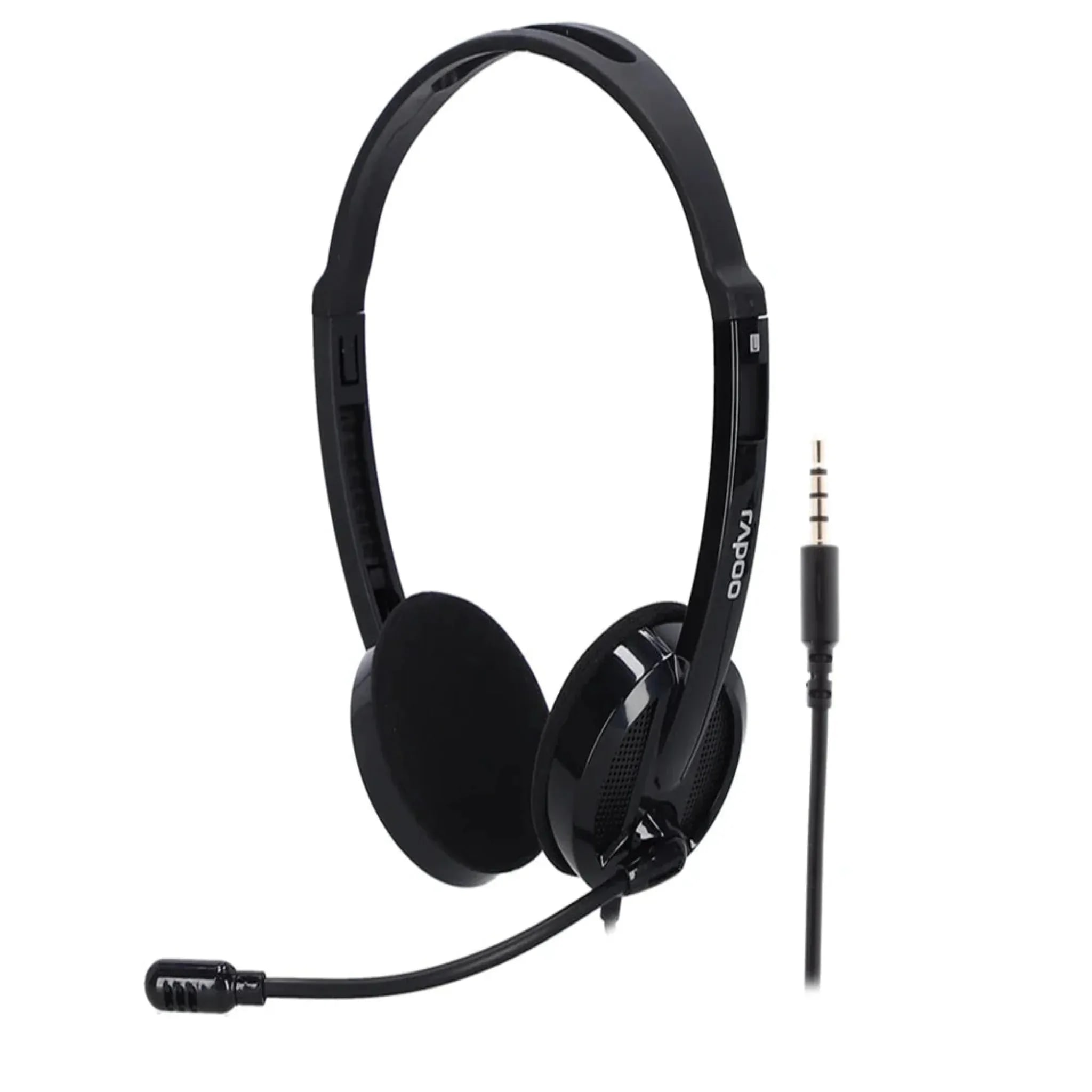 RAPOO H101 Wired Stereo Headset Black image at Digital Dukkan