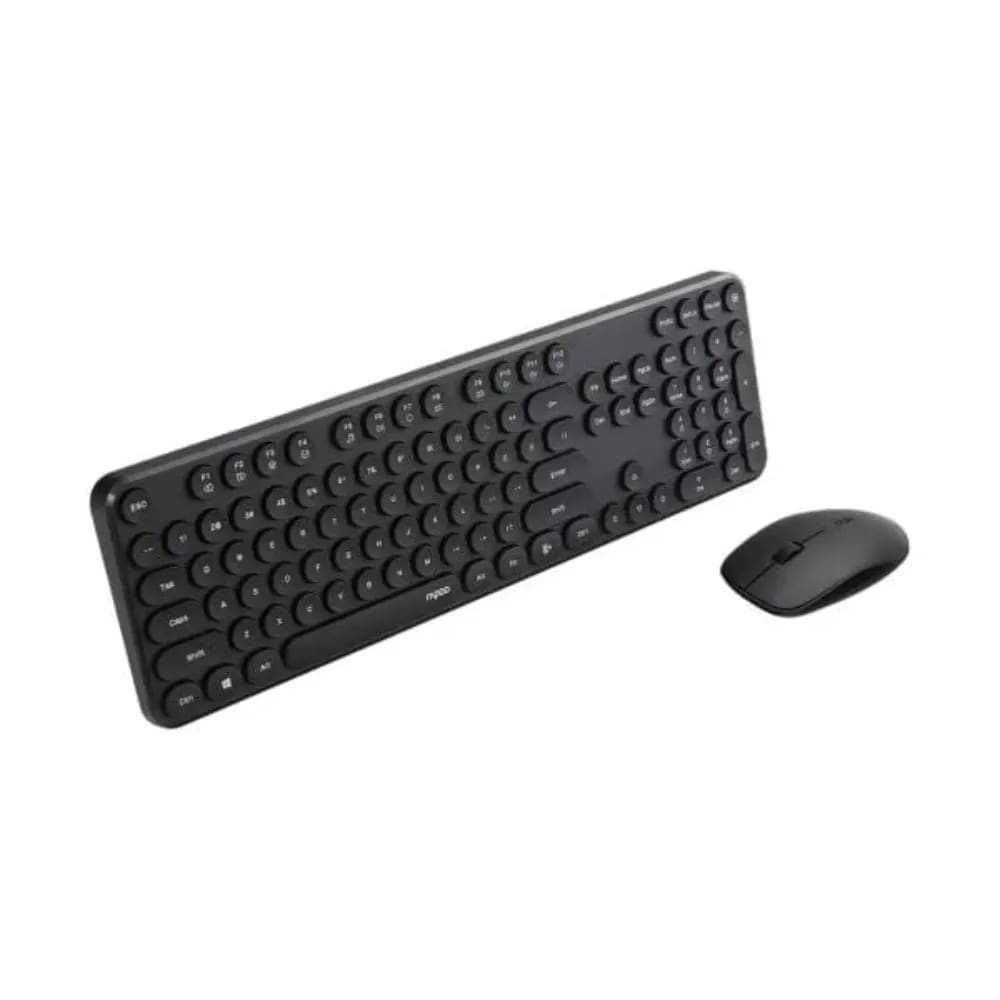 RAPOO X260S Wireless Mouse & Keyboard US Black image at Digital Dukkan
