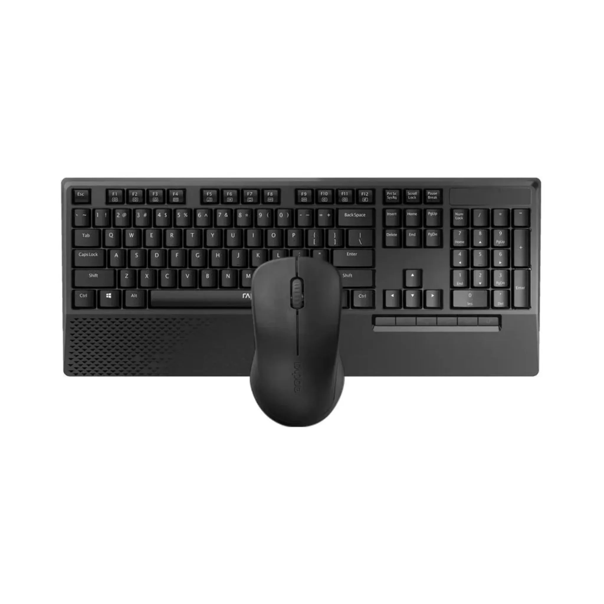 RAPOO X1960 Wireless Mouse & Keyboard US Black image at Digital Dukkan