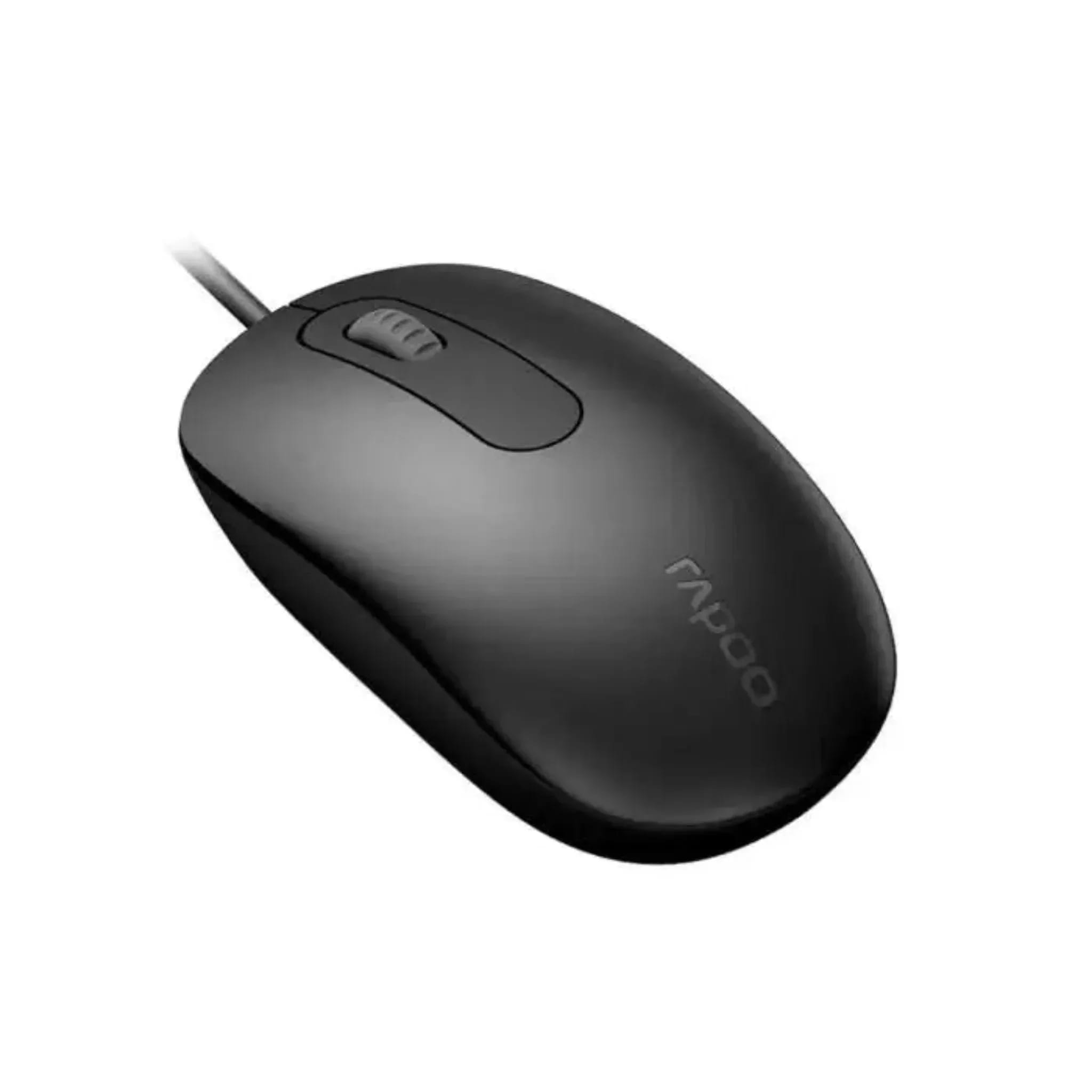 RAPOO N200 Wired Optical Mouse image at Digital Dukkan