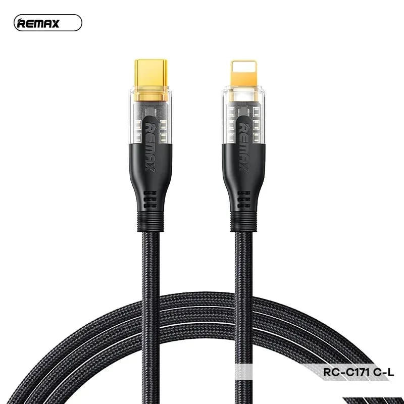 Remax RP-C171 Braided Type-C to Lightning Cable – Fast Charging & Data Sync image at Digital Dukkan