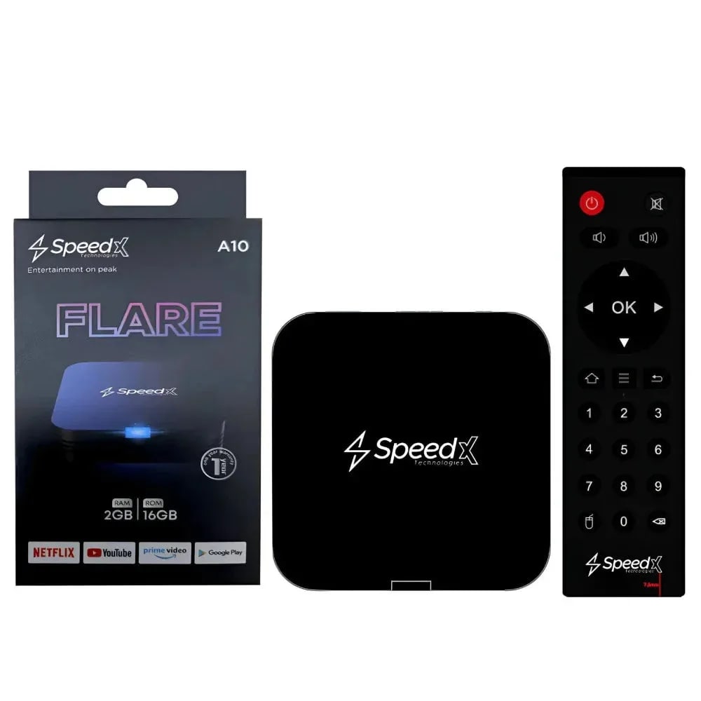 Speed X Flair A10 Android 10 4K Smart Tv Box 2gb 16gb image at Digital Dukkan