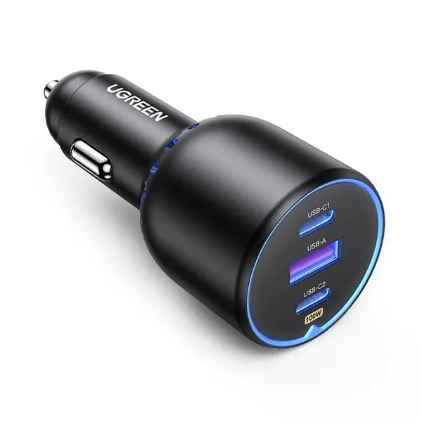 UGREEN 130W USB-C Car Charger 100W PD & 22.5W SCP image at Digital Dukkan