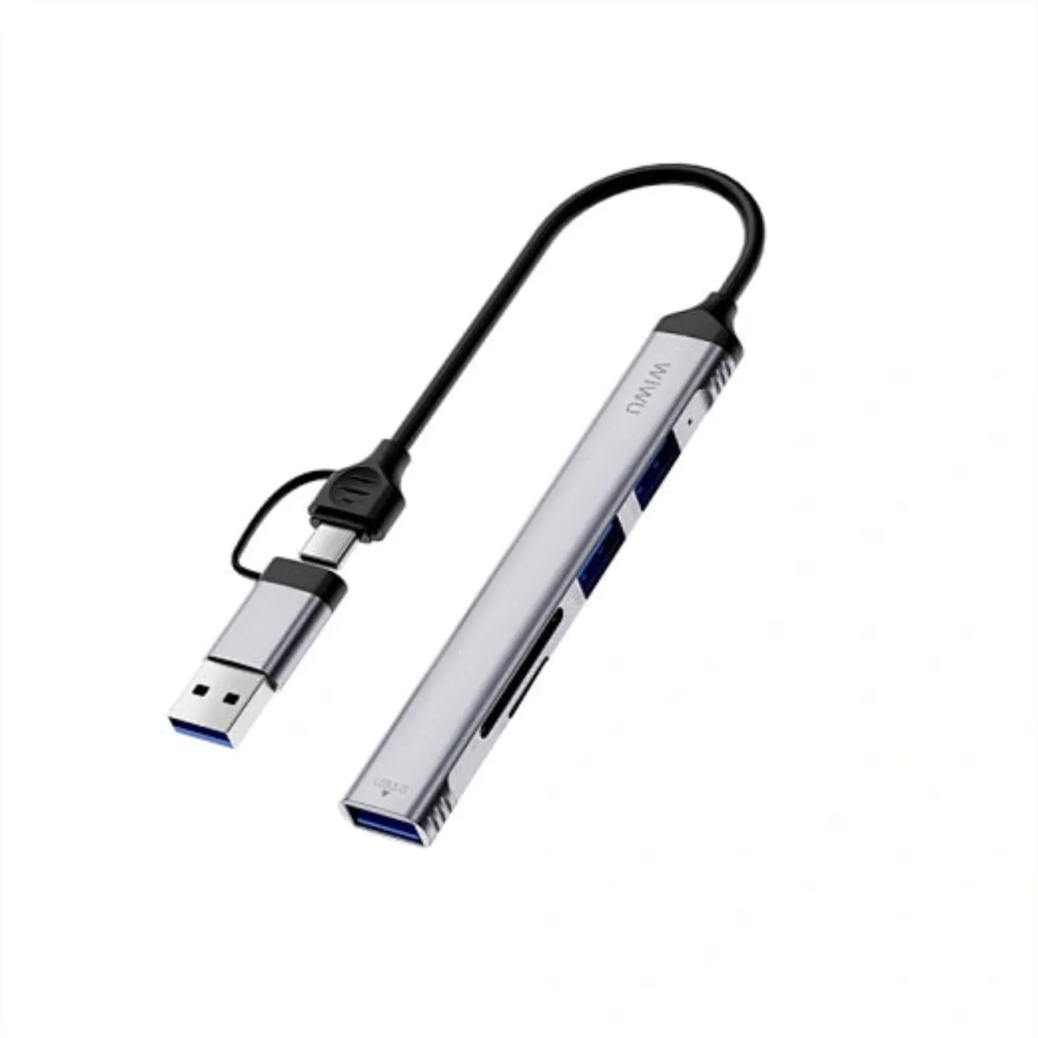 Wiwu 5 in 1 Type-C USB-A Hub Multiplier WI-HB003 Zolo Series image at Digital Dukkan