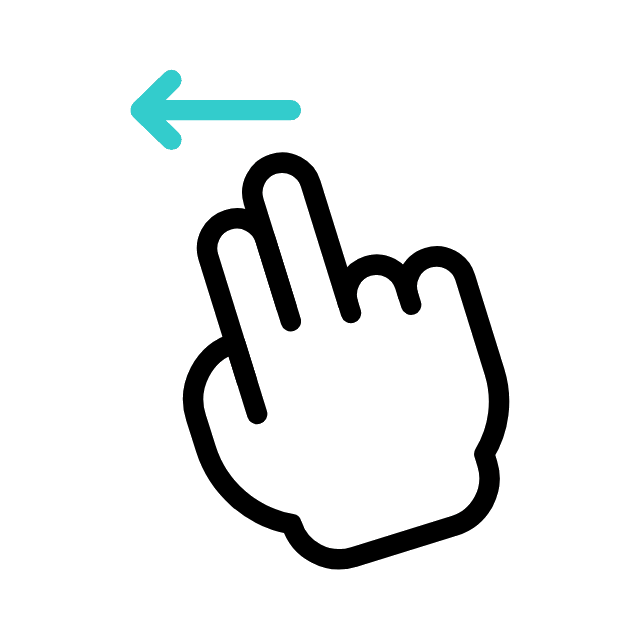 swipe to scroll