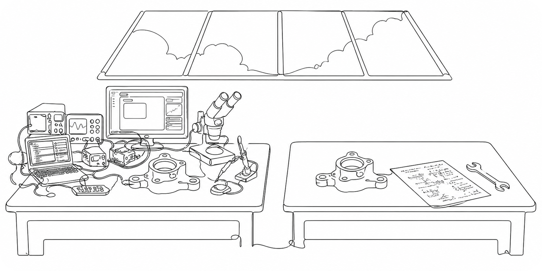 two_benches_same_skylight