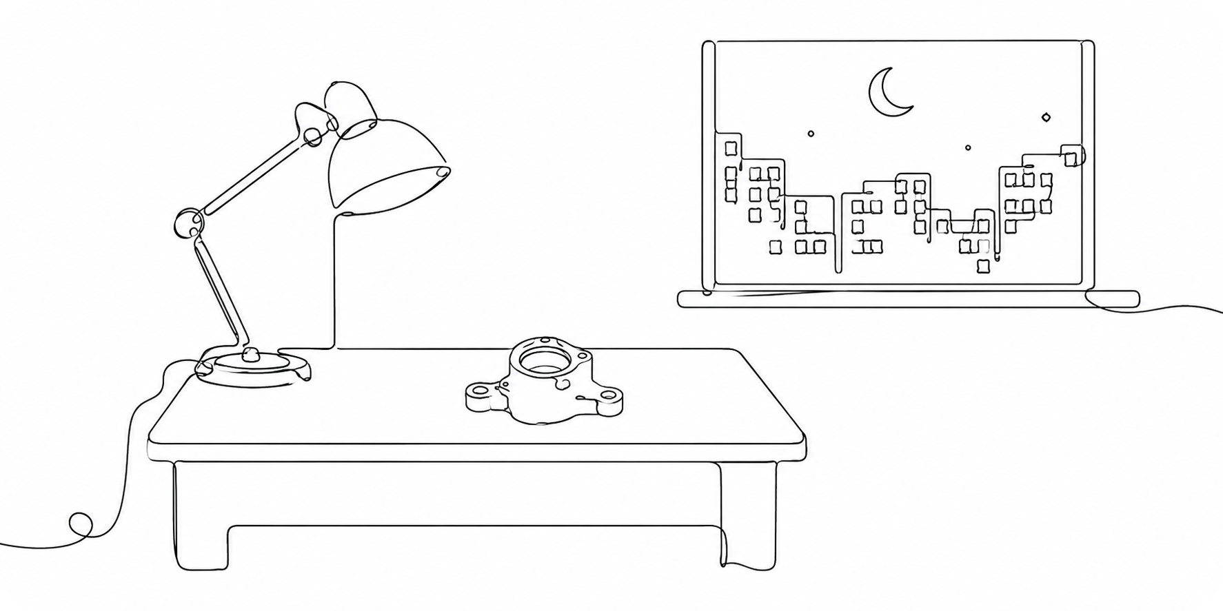 one_lit_bench_at_night