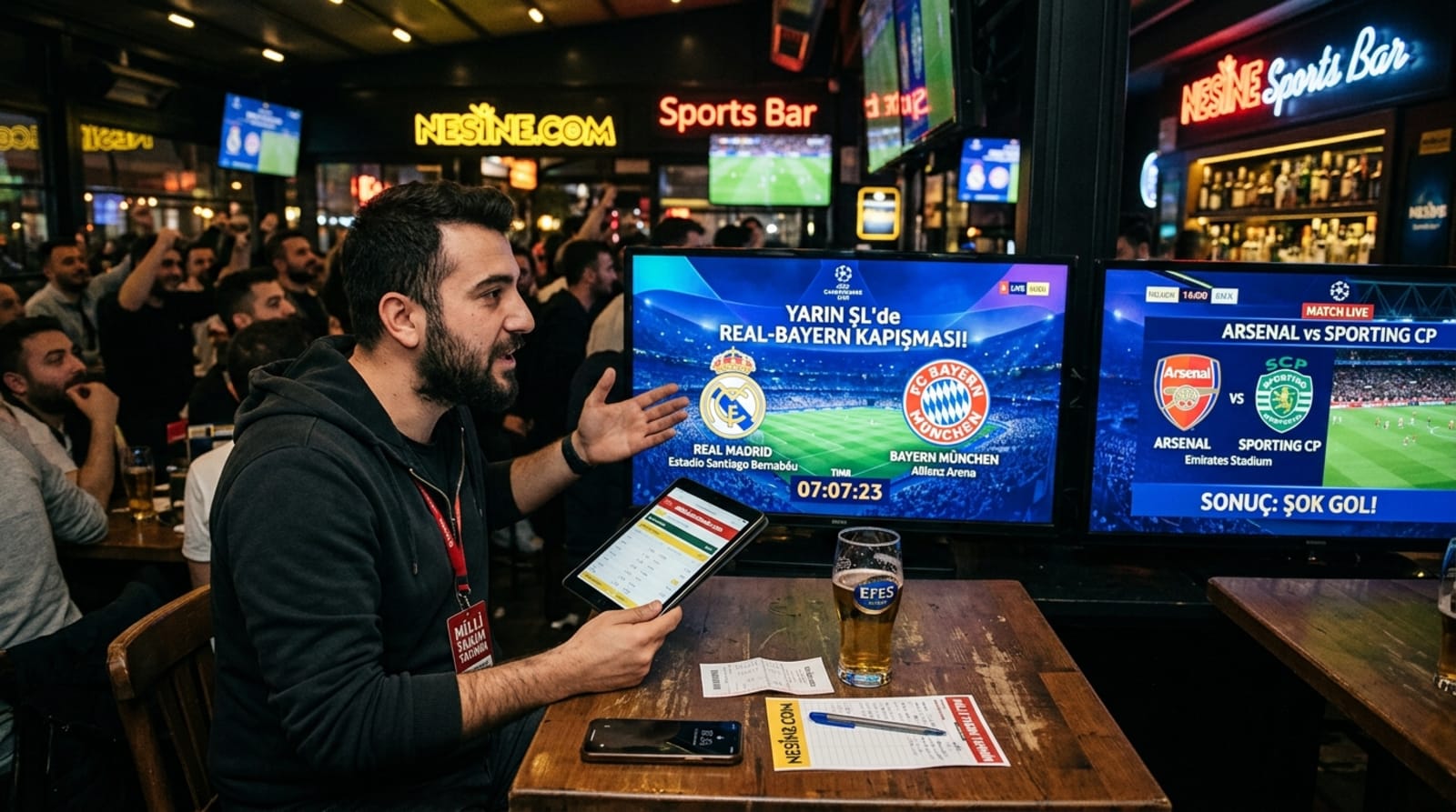 Yarın ŞL'de Real-Bayern Kapışması! Arsenal'e Karşı Sporting Şoku? | millitakimtahmin.com