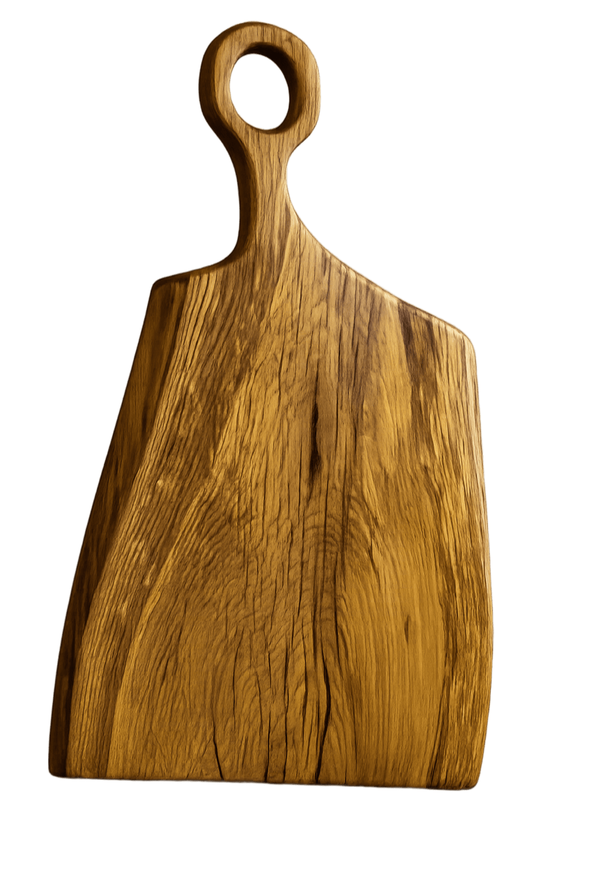 Platou de dining din stejar cu margine naturală live edge