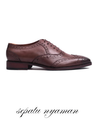 Thumbnail 2 dengan Sepatu Koku Footwear Zeus Brown Wingtip Brogue