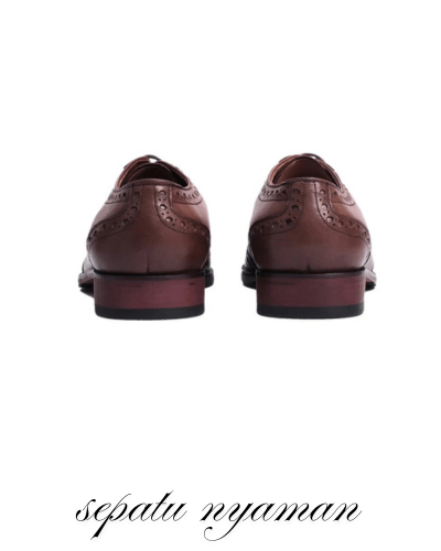 Thumbnail 3 dengan Sepatu Koku Footwear Zeus Brown Wingtip Brogue