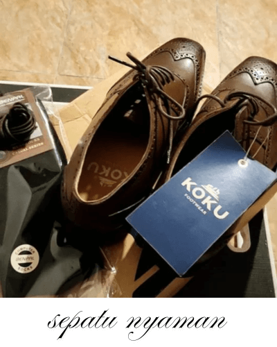 Tampilan detail Koku Footwear Zeus Brown Wingtip Brogue