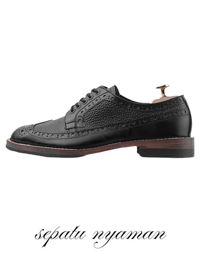 Thumbnail 2 Sepatu Portee Goods Derby Long Wing Black