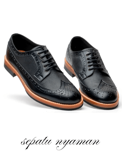 Thumbnail 3 Sepatu Portee Goods Derby Long Wing Black