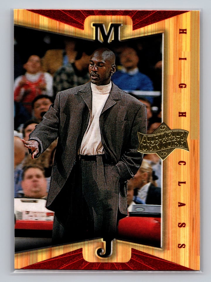 1999 Upper Deck Michael Jordan High Class Athlete of the Century card