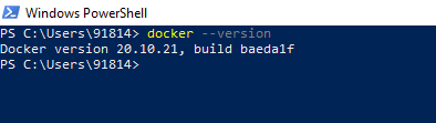 check docker version
