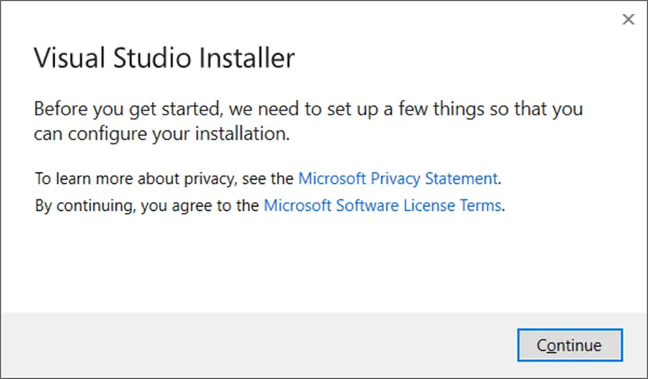 .net core install visual studio 2022