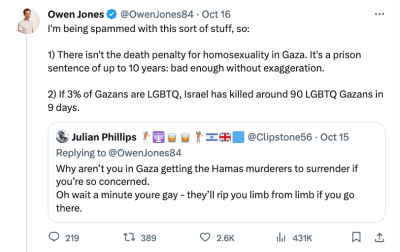 Twitter debate - gay rights in Gaza